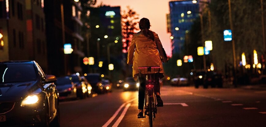Zo vergroot je je zichtbaarheid als je onderweg bent op je fiets